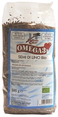 FSC OMEGA3 SEMI DI LINO BIO AD ALTO CONTENUTO DI FIBRA 500 G - Metafarm