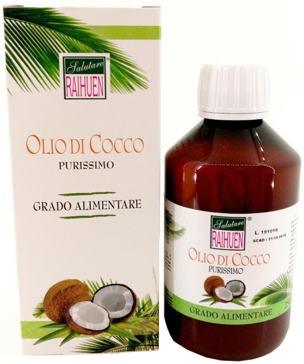 RAIHUEN OLIO COCCO GRADO ALIMENTARE 250 ML - Metafarm