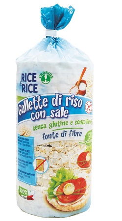 RICE&RICE GALLETTE DI RISO CON SALE SENZA LIEVITO 100 G - Metafarm