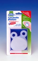 CUSCINETTO PLANTARE REALIZZATO IN GEL DI SILICONE BIANCO SEMITRASPARENTE SAGOMATO PER AMMORTIZZARE E PROTEGGERE PRESSIONE E SFREGAMENTI SOTTO LA PIANTA DEI PIEDI 2 PEZZI - Metafarm