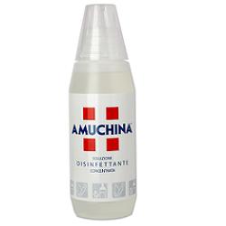 DISINFETTANTE IGIENIZZANTE A BASE DI IPOCLORITO DI SODIO ANTIMICROBICO AD AMPIO SPETTRO D'AZIONE AMUCHINA LIQUIDA 100% 500 ML - Metafarm