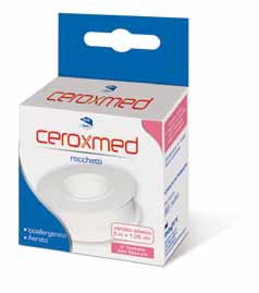 CEROTTO ADESIVO IN ROCCHETTO CEROXMED IN TESSUTO NON TESSUTO AERATO IPOALLERGENICO BIANCO 500X1,25 CM 1 PEZZO - Metafarm