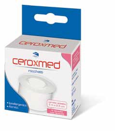 CEROTTO ADESIVO IN ROCCHETTO CEROXMED IN TESSUTO NON TESSUTO AERATO IPOALLERGENICO BIANCO 500X2,5 CM 1 PEZZO - Metafarm
