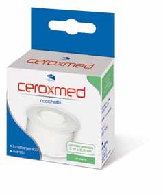 CEROTTO ADESIVO IN ROCCHETTO CEROXMED IN SETA AERATO IPOALLERGENICO BIANCO 500X2,5 CM 1 PEZZO - Metafarm