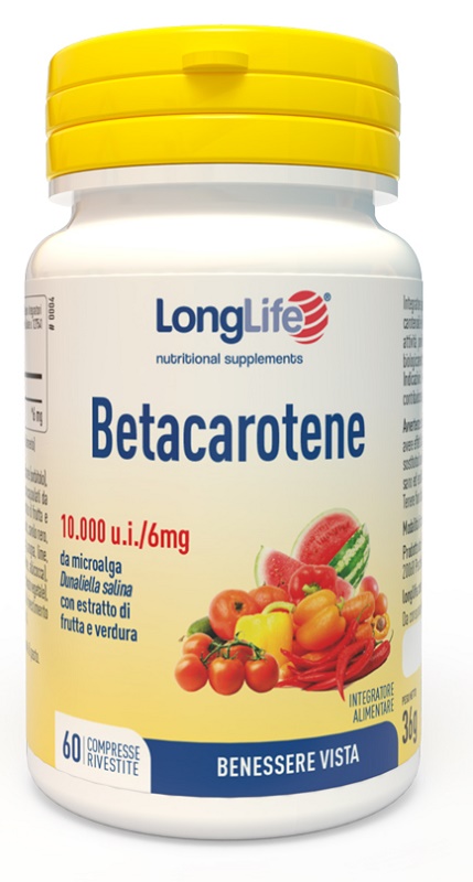 LONGLIFE BETACAROTENE 60 COMPRESSE - Metafarm