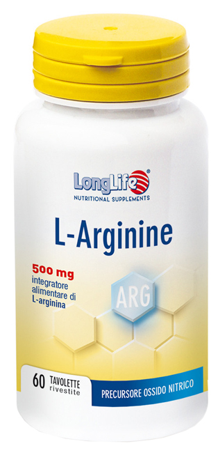 LONGLIFE L-ARGININE 60 TAVOLETTE RIVESTITE DA 900 MG - Metafarm