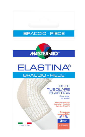 RETE TUBOLARE ELASTICA IPOALLERGENICA MASTER-AID ELASTINA BRACCIO/PIEDE 3 MT IN TENSIONE CALIBRO 4 CM - Metafarm