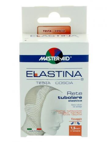 RETE TUBOLARE ELASTICA IPOALLERGENICA MASTER-AID ELASTINA TESTA/COSCIA 1,5 MT IN TENSIONE CALIBRO 6 CM - Metafarm