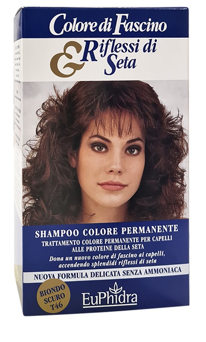 EUPHIDRA COLORE DI FASCINO & RIFLESSI DI SETA SHAMPOO COLORE PERMANENTE 46 BIONDO SCURO 120 ML - Metafarm
