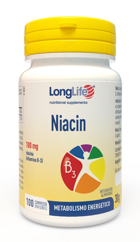 LONGLIFE NIACIN 100 MG 100 COMPRESSE DIVISIBILI - Metafarm