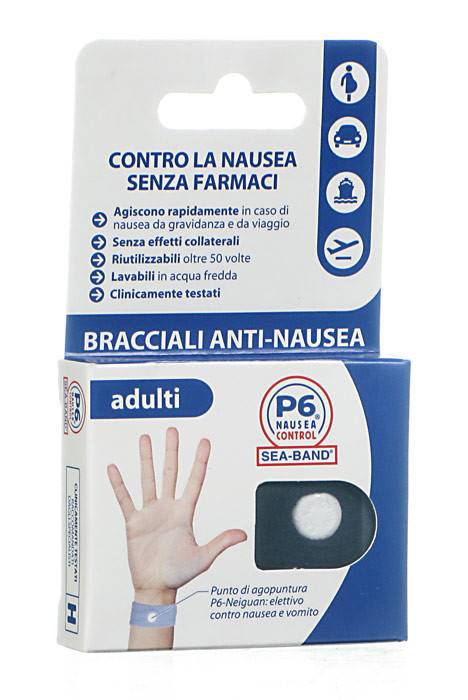 BRACCIALE ANTI NAUSEA PER ADULTI P6 NAUSEA CONTROL 2 PEZZI - Metafarm