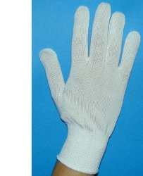 GUANTO IN COTONE BIANCO 8 - Metafarm