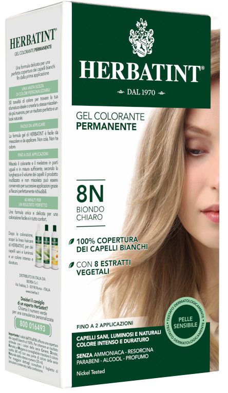HERBATINT 8N BIONDO CHIARO 150 ML - Metafarm