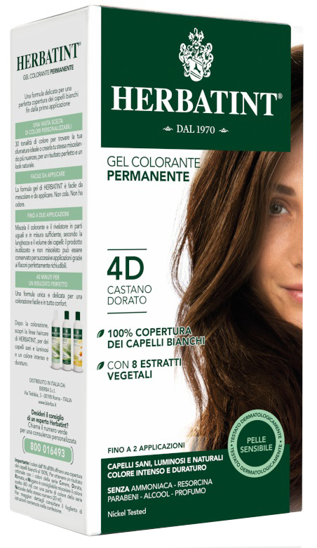 HERBATINT 4D CASTANO DORATO 150 ML - Metafarm