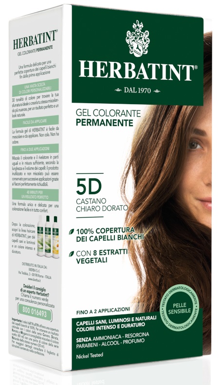 HERBATINT 5D CASTANO CHIARO DORATO 150 ML - Metafarm