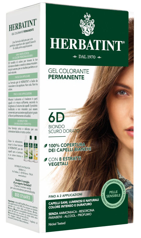 HERBATINT 6D BIONDO SCURO DORATO 150 ML - Metafarm