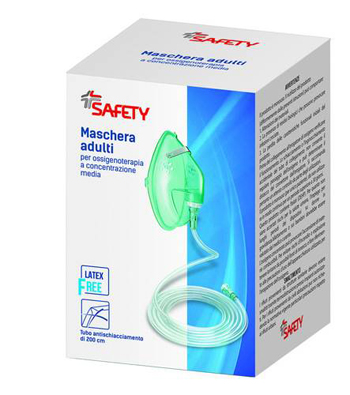 MASCHERA PER OSSIGENOTERAPIA CON TUBO 200CM - Metafarm