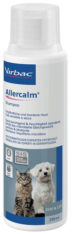 ALLERCALM SHAMPOO CUTE SENSIBILE E SECCA CANI E GATTI 250 ML - Metafarm