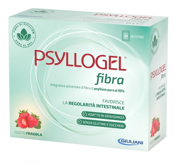 PSYLLOGEL FIBRA FRAGOLA 20 BUSTINE - Metafarm
