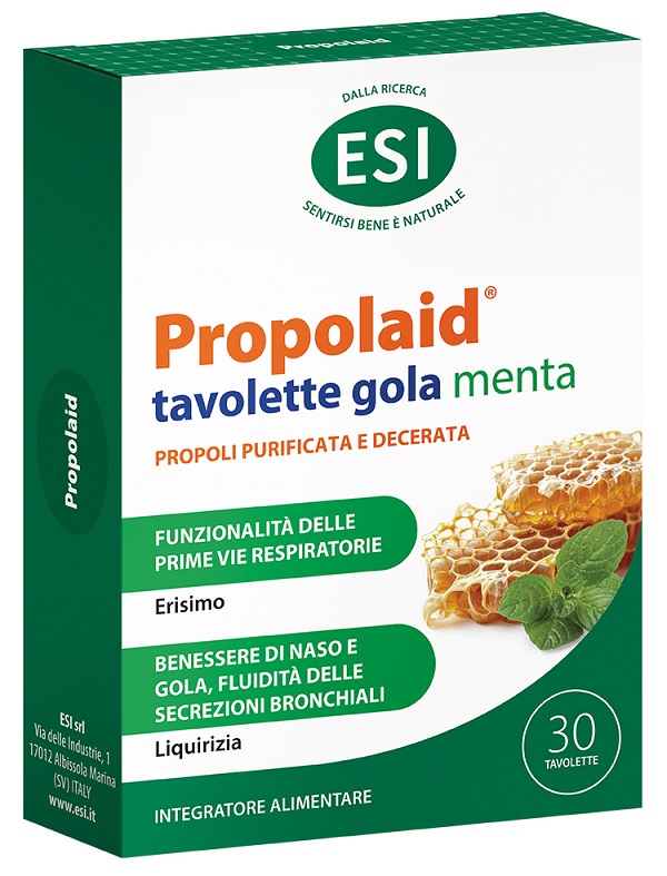 ESI PROPOLAID TAVOLETTE GOLA MENTA 30 TAVOLETTE - Metafarm