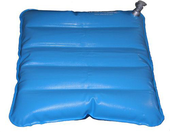 CUSCINO ANTIDECUBITO AD ARIA/ACQUA DIMENSIONI 41X41CM, APPLICABILE SU SEDIE DA COMODO O SU CARROZZELLE CAMERA D'ARIA IN PVC ATOSSICO ELETTROSALDATO, PATTA ANTISCIVOLO IN PVC - Metafarm