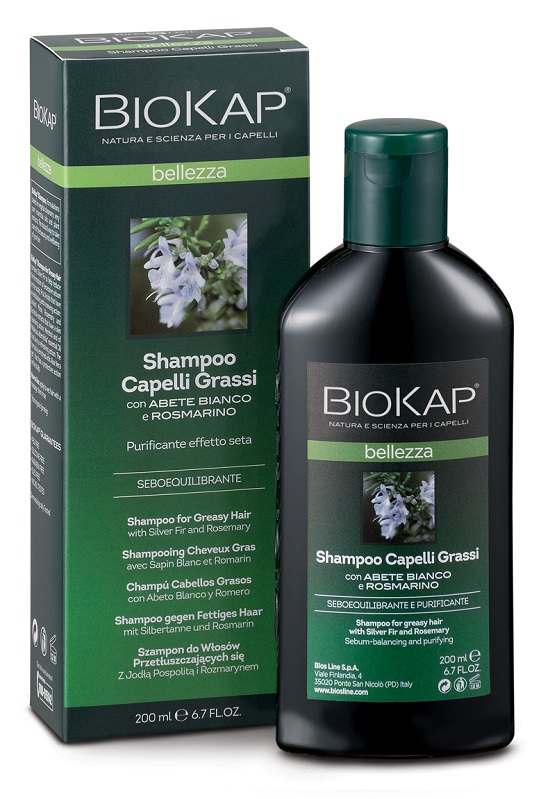 BIOKAP BELLEZZA SHAMPOO CAPELLI GRASSI 200 ML BIOSLINE - Metafarm