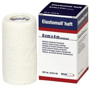 BENDA ELASTICA AUTOADESIVA ELASTOMULL HAFT BLU 8X400 CM - Metafarm