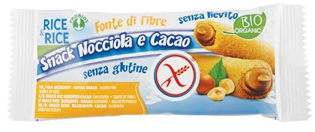 RICE&RICE SNACK DI RISO ALLA NOCCIOLA 25 G SENZA LIEVITO - Metafarm