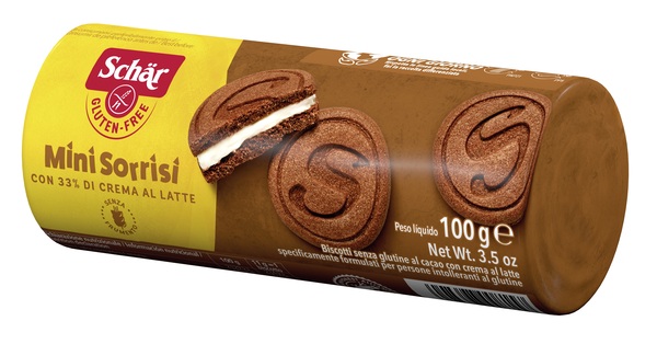 SCHAR MINI SORRISI CON CREMA AL LATTE 100 G - Metafarm
