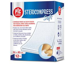 STERICOMPRESS SOFT XL GARZA TNT 18X40CM 12 PEZZI - Metafarm