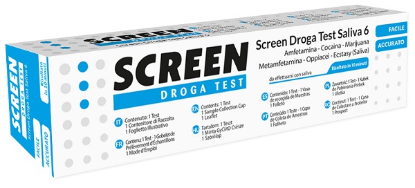 SCREEN DROGA TEST SALIVA 6 DROGHE - Metafarm