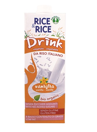 RICE&RICE BEVANDA DI RISO ALLA VANIGLIA 1 LITRO - Metafarm
