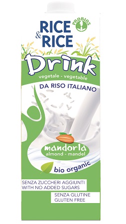 RICE&RICE BEVANDA DI RISO ALLE MANDORLE 1 LITRO - Metafarm