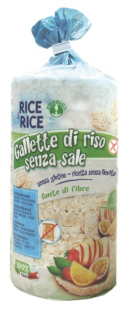 RICE&RICE GALLETTE DI RISO SENZA SALE E SENZA LIEVITO 100 G - Metafarm