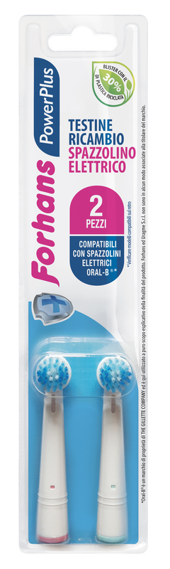FORHANS POWER PLUS TESTINA 2 PEZZI RICAMBIO - Metafarm