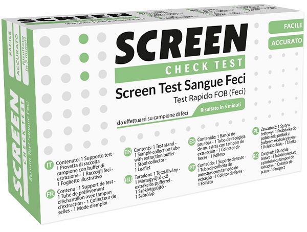 SCREEN TEST RAPIDO PRESENZA DI SANGUE OCCULTO NELLE FECI SCREEN TEST FOB - Metafarm