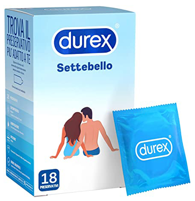 PROFILATTICO DUREX SETTEBELLO CLASSICO 18 PEZZI - Metafarm
