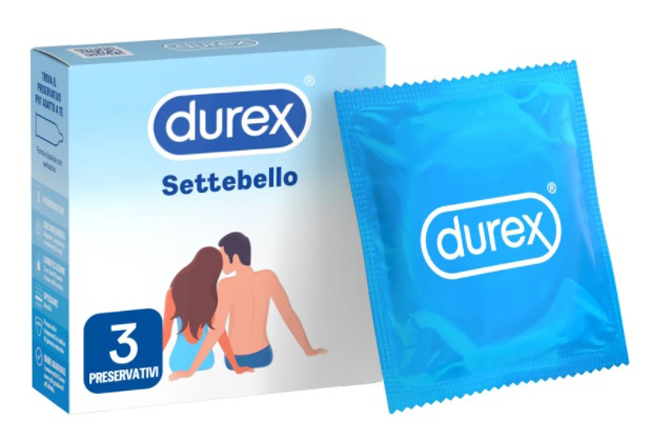 PROFILATTICO DUREX SETTEBELLO CLASSICO 3 PEZZI - Metafarm