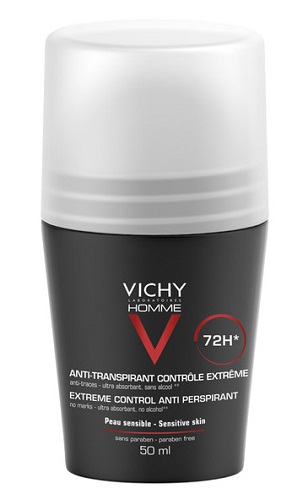 VICHY HOMME DEO ROLL-ON ANTI-TRASPIRANTE 50 ML - Metafarm