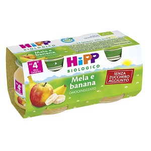HIPP BIO FRUTTA GRATTUGGIATA MELA BANANA 4X100 G - Metafarm