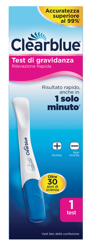 TEST DI GRAVIDANZA CLEARBLUE RILEVAZIONE RAPIDA 1 PEZZO - Metafarm