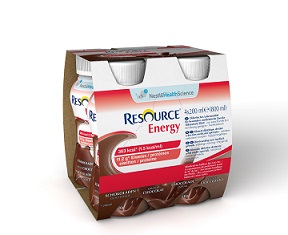 RESOURCE ENERGY CIOCCOLATO 4 BOTTIGLIE 200 ML - Metafarm