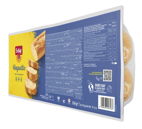 SCHAR BAGUETTE SENZA LATTOSIO 2 X 175 G - Metafarm