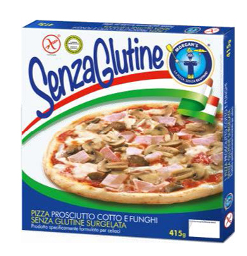 PIZZA PROSCIUTTO FUNGHI SURGELATA 415 G - Metafarm