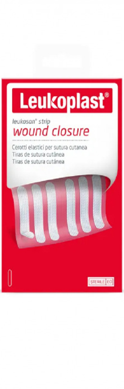 CEROTTO PER SUTURA LEUKOSAN STRIP 6X38MM 2 BUSTE X 6 CEROTTI - Metafarm