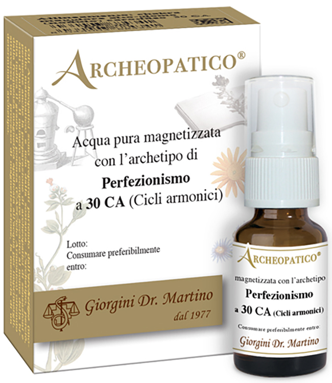ARCHEOPATICO ACQUA PURA MAGNETIZZATA CON ARCHETIPO PERFEZIONISMO A 30 CICLI ARMONICI 10 ML - Metafarm
