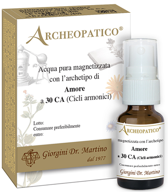 ARCHEOPATICO ACQUA PURA MAGNETIZZATA CON ARCHETIPO AMORE A 30 CICLI ARMONICI 10 ML - Metafarm