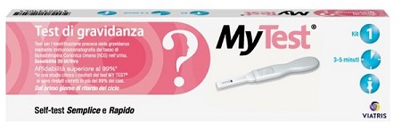 TEST DI GRAVIDANZA RAPIDO HCG MYTEST 1 PEZZO - Metafarm