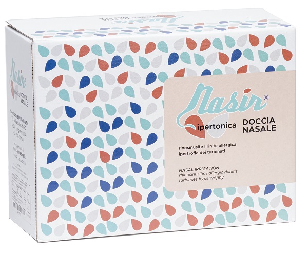 DOCCIA NASALE NARIS CON SOLUZIONE FISIOLOGICA IPERTONICA 8 SACCHE 250 ML + 1 BLISTER - Metafarm