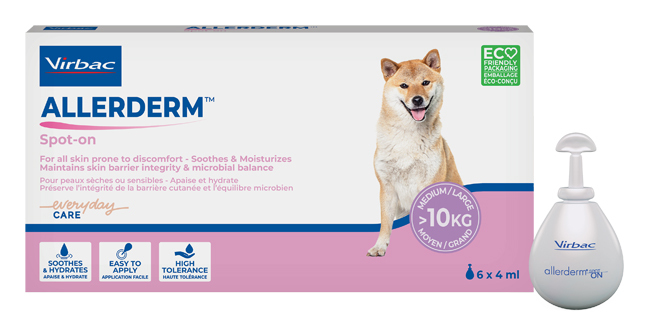 ALLERDERM SPOT ON CANI SUPERIORI A 10 KG 6 PIPETTE 4 ML - Metafarm